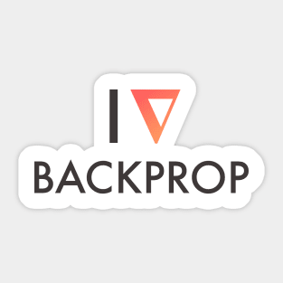 I Heart Backprop Sticker